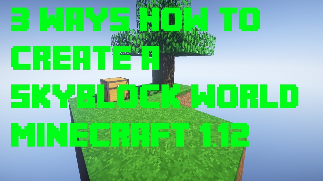 minecraft skyblock how to make